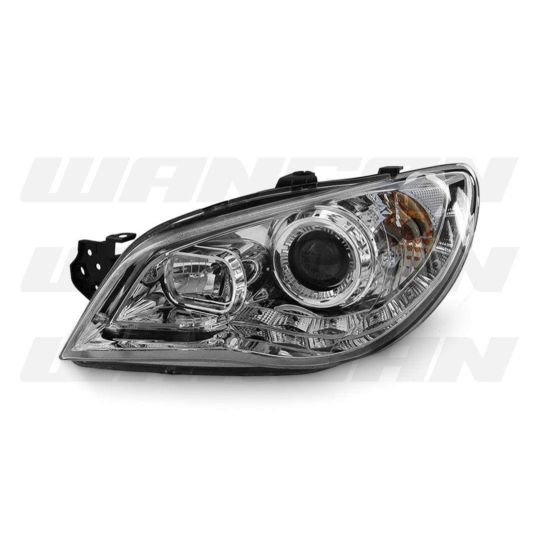 Subaru WRX STI GD (2005 - 2007) Clear LED DRL Projector Headlights LH + RH