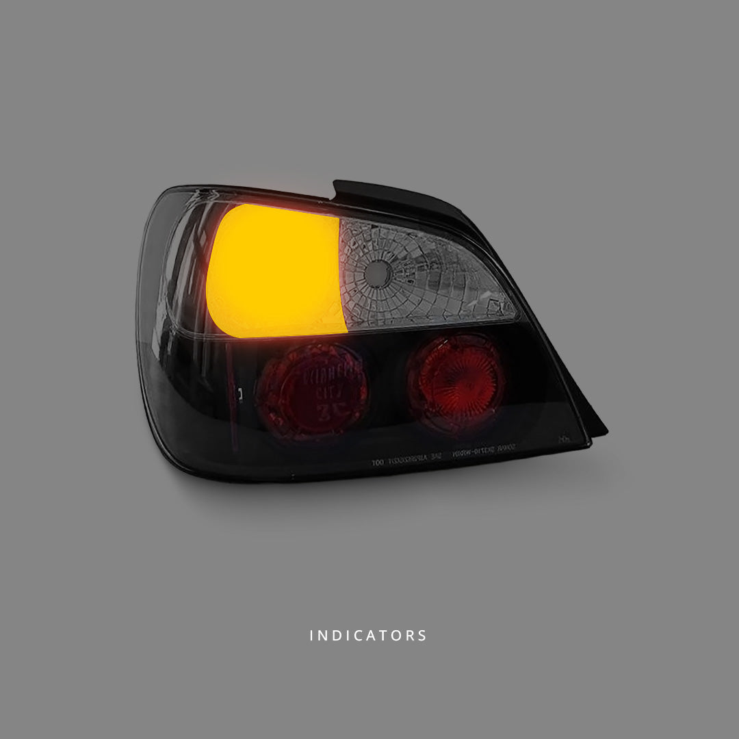 Subaru Impreza GD Sedan / EJ20 (2000 - 2002) Black Altezza Tail Lights LH + RH
