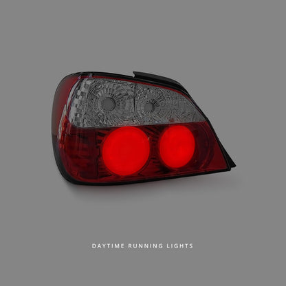 Subaru Impreza GG Hatch / EJ20 (2000 - 2002) Clear Red Altezza Tail Lights LH + RH