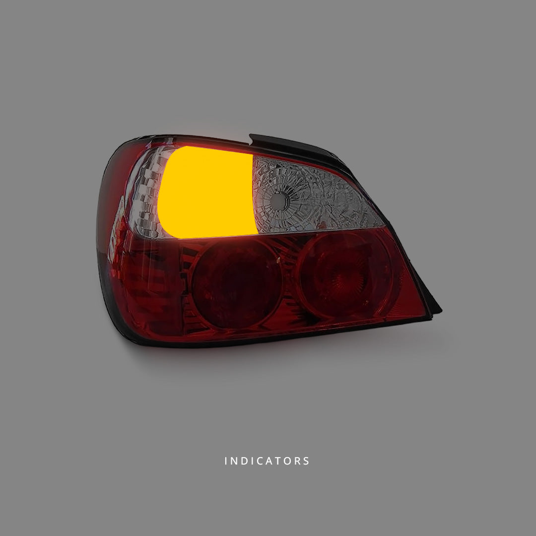 Subaru Impreza GG Hatch / EJ20 (2000 - 2002) Clear Red Altezza Tail Lights LH + RH