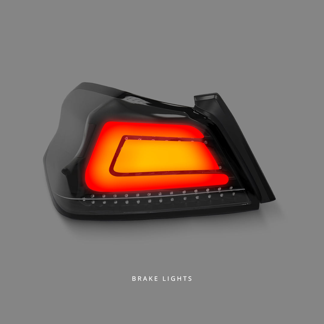 Subaru WRX VA (2015 - 2021) Sequential Clear Red V1 Full LED Dynamic Tail Lights LH + RH