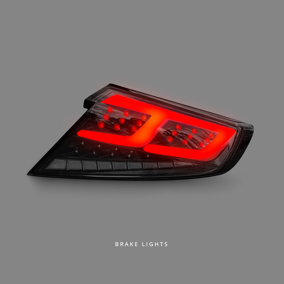 Subaru WRZ VB (2022 - 2025) Sequential Black Red LED Dynamic Tail Lights LH + RH