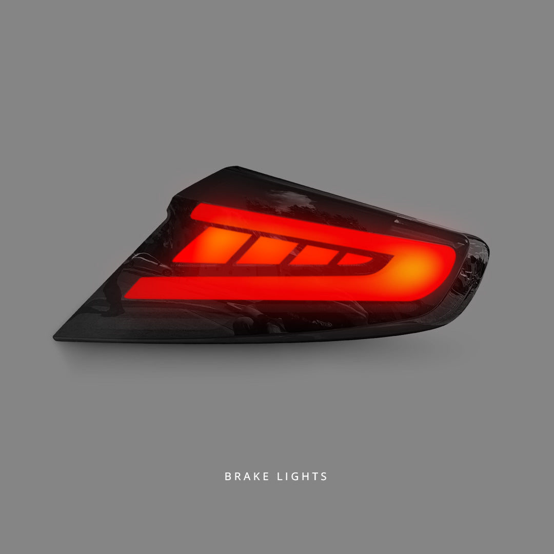 Subaru WRX VB (2022 - 2024) Sequential V2 Smoke Black LED Tail Lights LH + RH