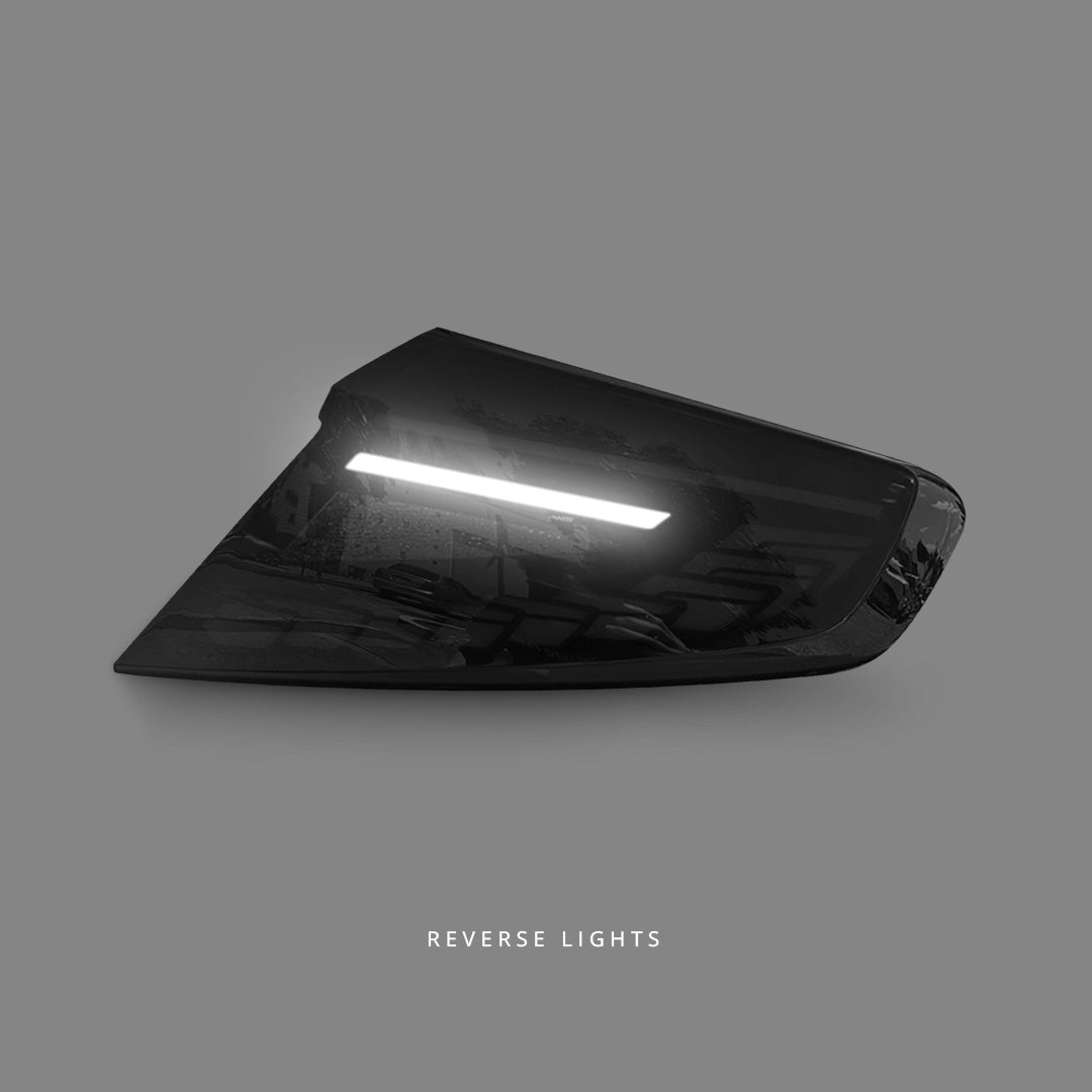 Subaru WRX VB (2022 - 2024) Sequential V3 Smoke Black Dragon Scale LED Tail Lights LH + RH