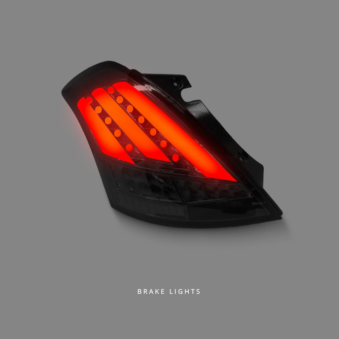 Suzuki Swift FZ (2011 - 2016) Smoke Full LED Tail Lights LH + RH