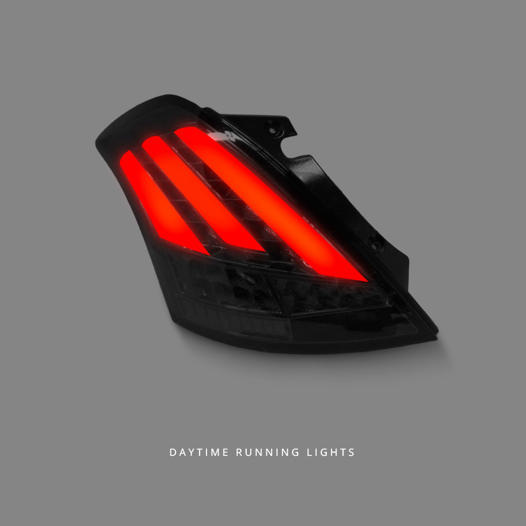 Suzuki Swift FZ (2011 - 2016) Smoke Full LED Tail Lights LH + RH