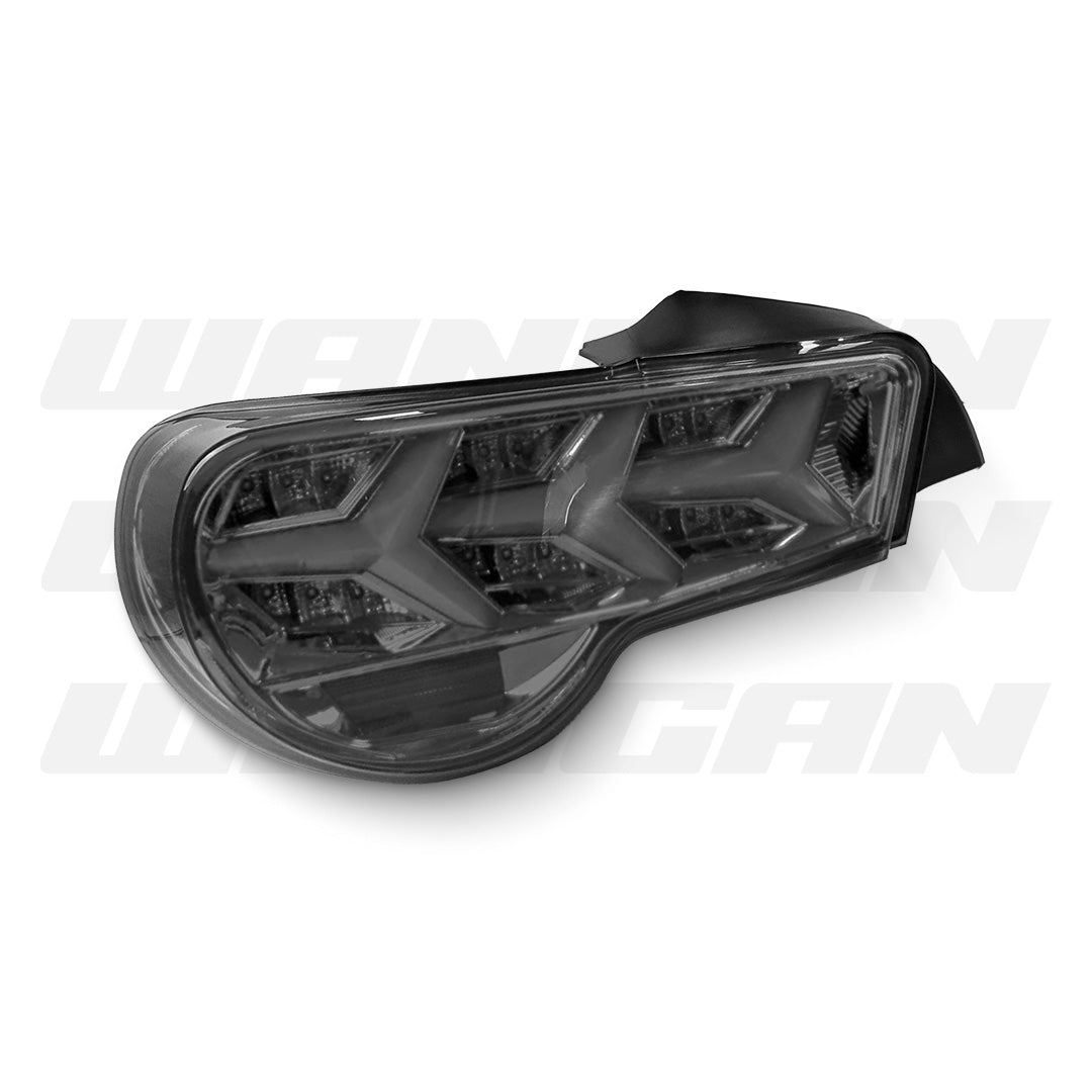 Subaru BRZ ZC6 (2012 - 2021) Sequential Clear Red Lambo Style LED Tail Lights LH + RH
