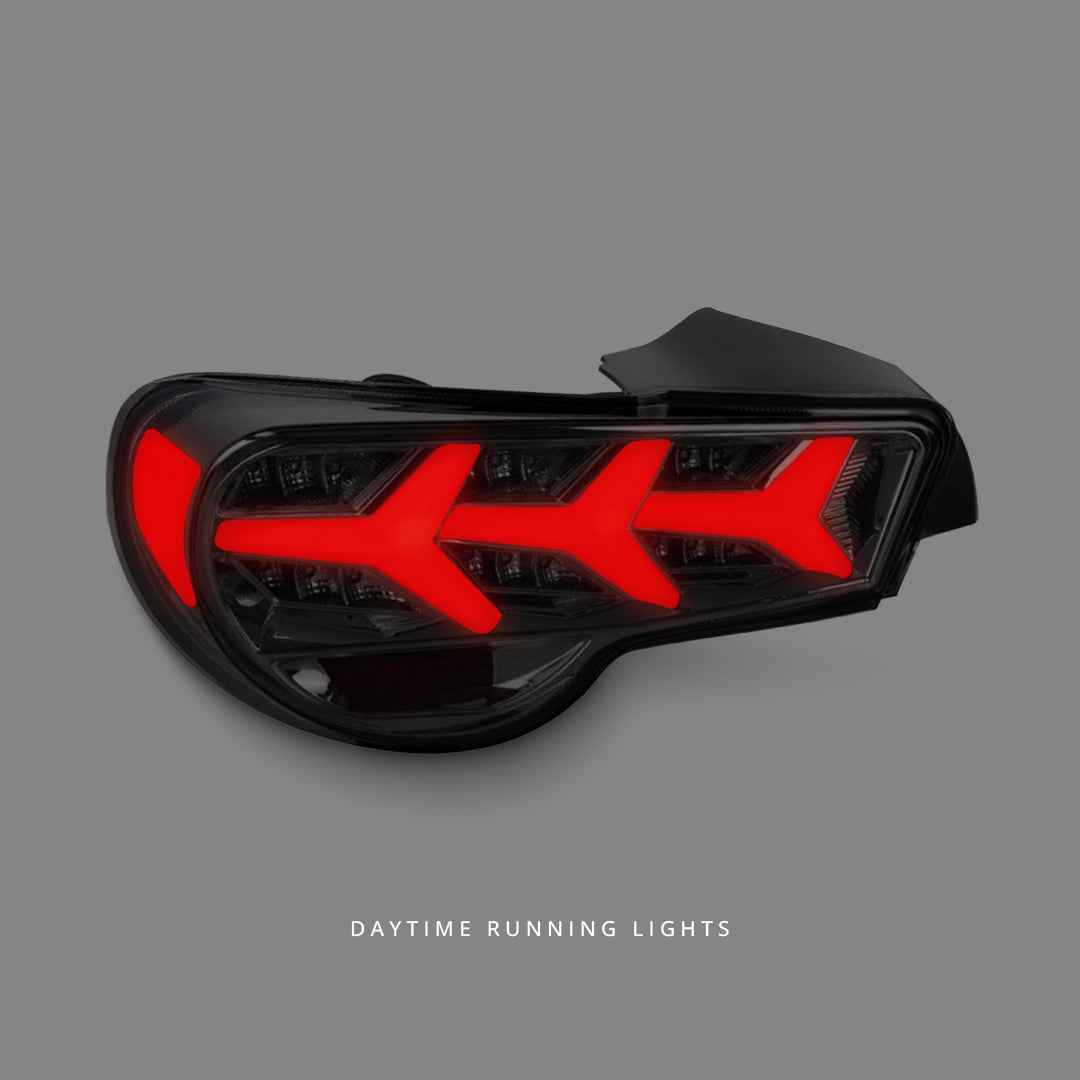 Subaru BRZ ZC6 (2012 - 2021) Sequential Lambo Style Smoke LED Tail Lights LH + RH