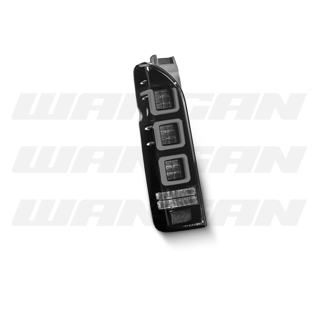 Toyota HiAce H200 / H300 (2004 - 2020) Sequential Smoke Black V3 3D Full LED Tail Lights LH + RH