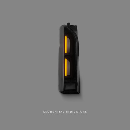 Toyota HiAce H200 / H300 (2004 - 2020) Sequential Smoke V2 3D Full LED Tail Lights LH + RH
