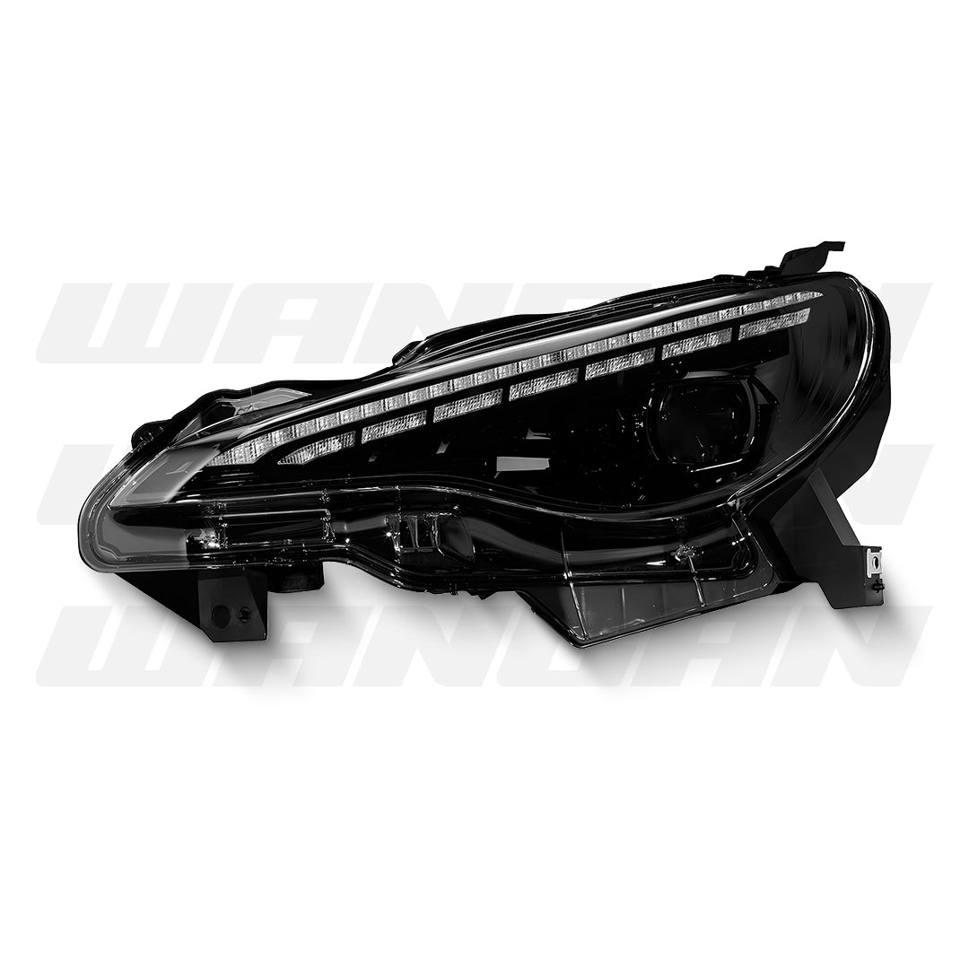 Subaru BRZ ZC6 (2012 - 2020) Sequential Black 3D LED DRL Projector Headlights LH + RH
