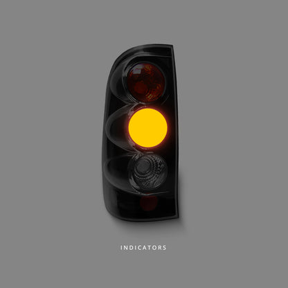 Toyota HiLux N70 / N80 (2005 - 2017) Black Altezza Tail Lights LH + RH