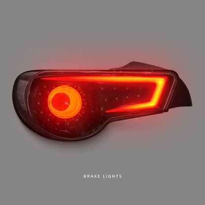 Toyota 86 ZN6 (2012 - 2021) Crystal Eye Black Full LED Tail Lights LH + RH