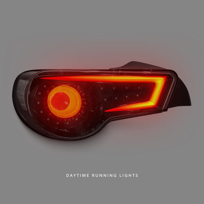 Toyota 86 ZN6 (2012 - 2021) Crystal Eye Black Full LED Tail Lights LH + RH