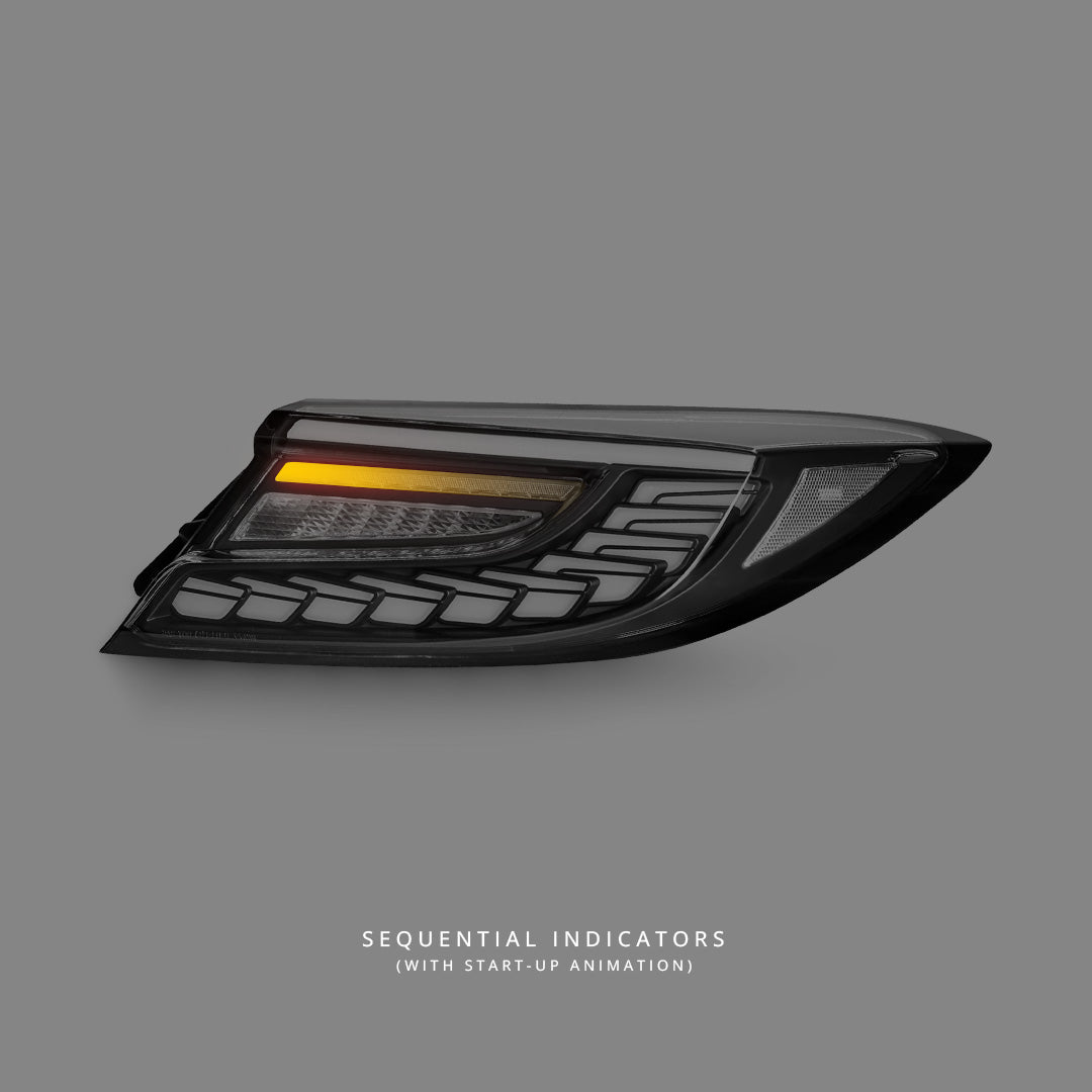 Toyota 86 2nd Gen (2022 - 2023) Sequential Black V3 LED Dynamic Tail Lights LH + RH