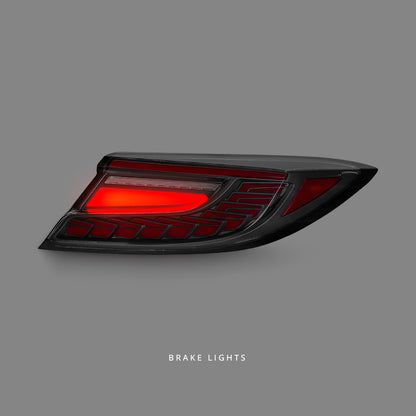 Subaru BRZ 2nd Gen (2022 - 2023) Sequential V3 Black Red LED Tail Lights LH + RH