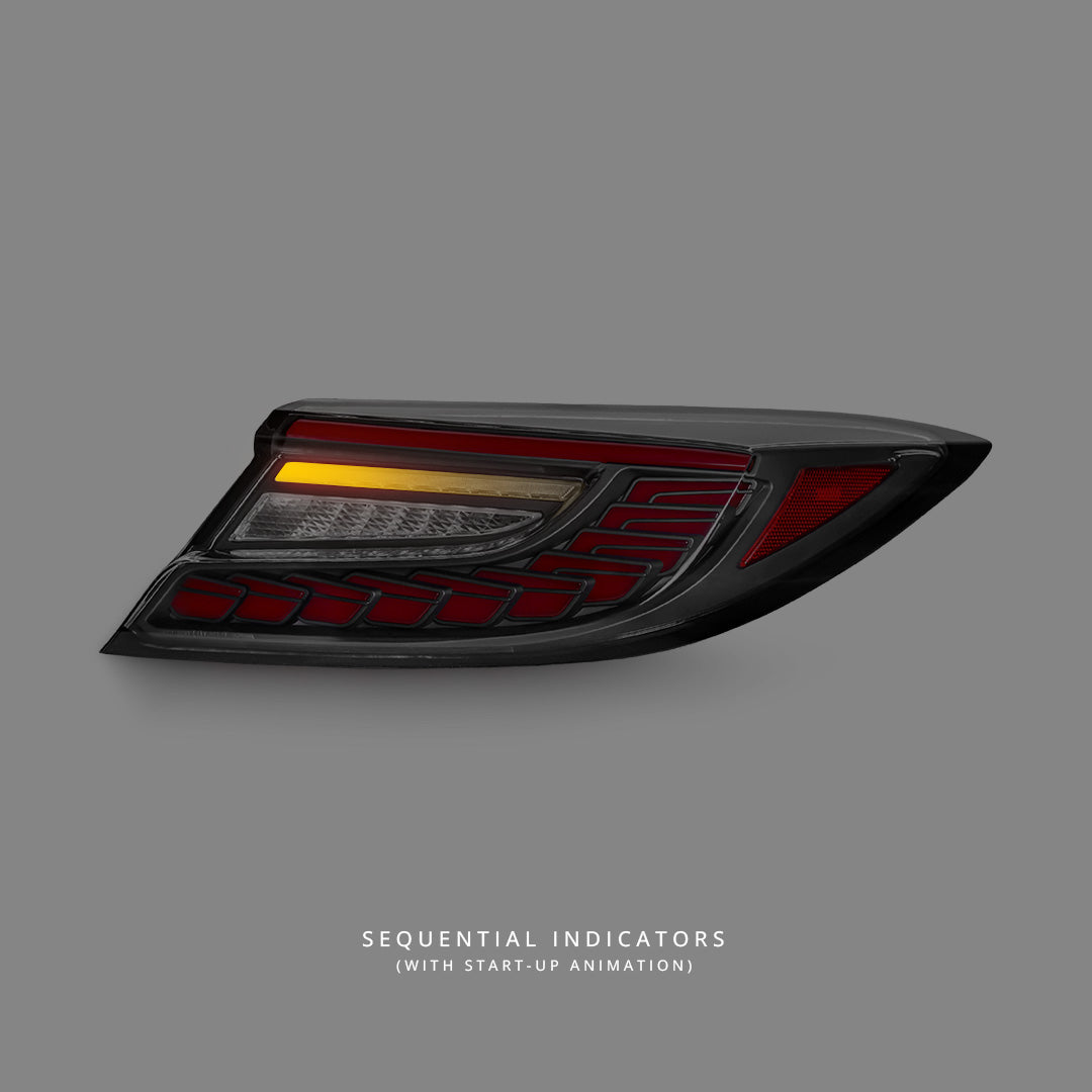 Subaru BRZ 2nd Gen (2022 - 2023) Sequential V3 Black Red LED Tail Lights LH + RH