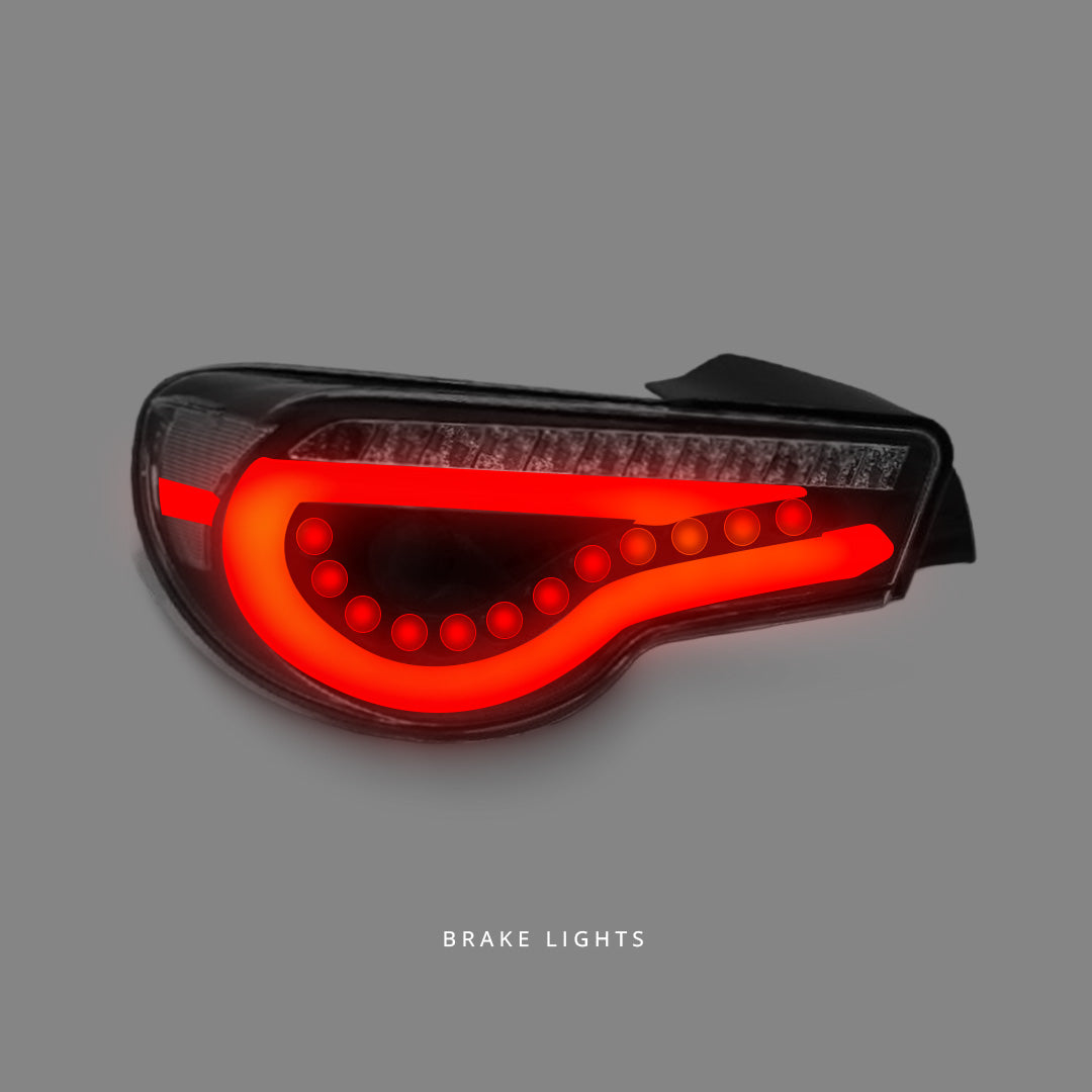 Toyota 86 ZN6 (2012 - 2021) Black LED Dynamic Tail Lights LH + RH