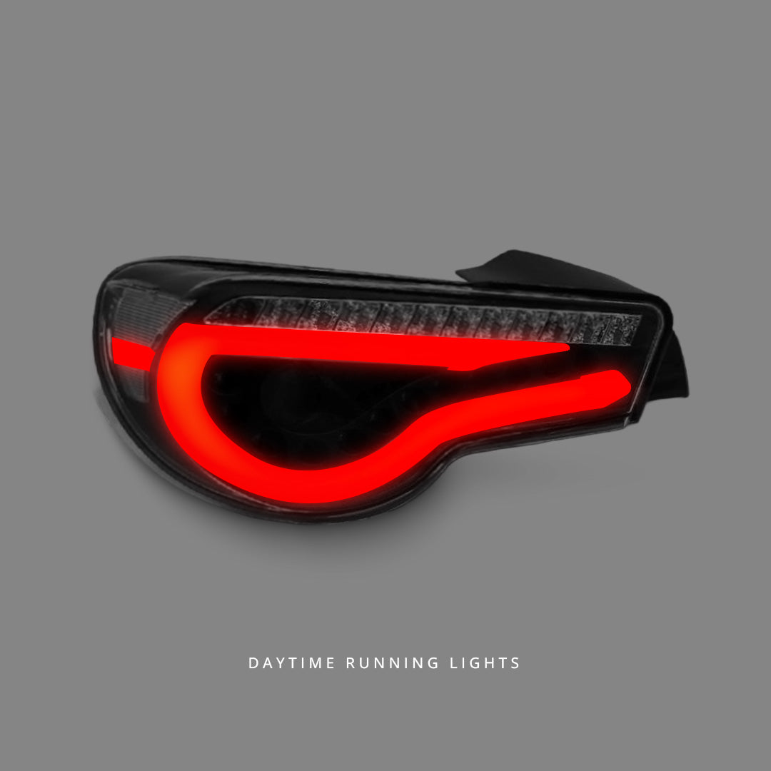 Toyota 86 ZN6 (2012 - 2021) Black LED Dynamic Tail Lights LH + RH