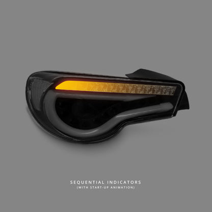 Toyota 86 ZN6 (2012 - 2021) Black LED Dynamic Tail Lights LH + RH