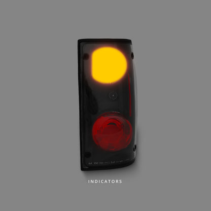 Toyota HiLux N50 (1989 - 1997) Black Altezza Tail Lights LH + RH