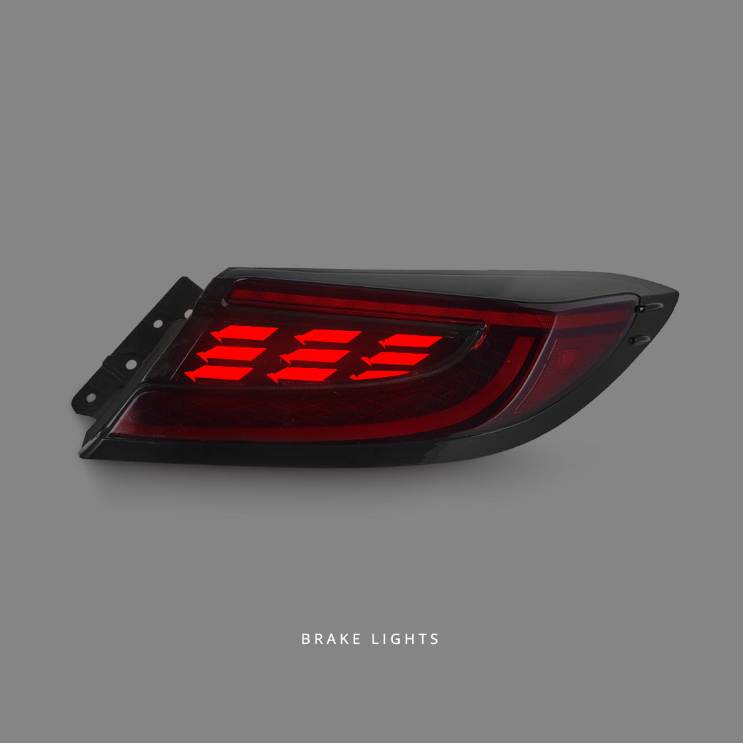 Subaru BRZ 2nd Gen (2022 - 2024) Sequential Red LED Tail Lights LH + RH
