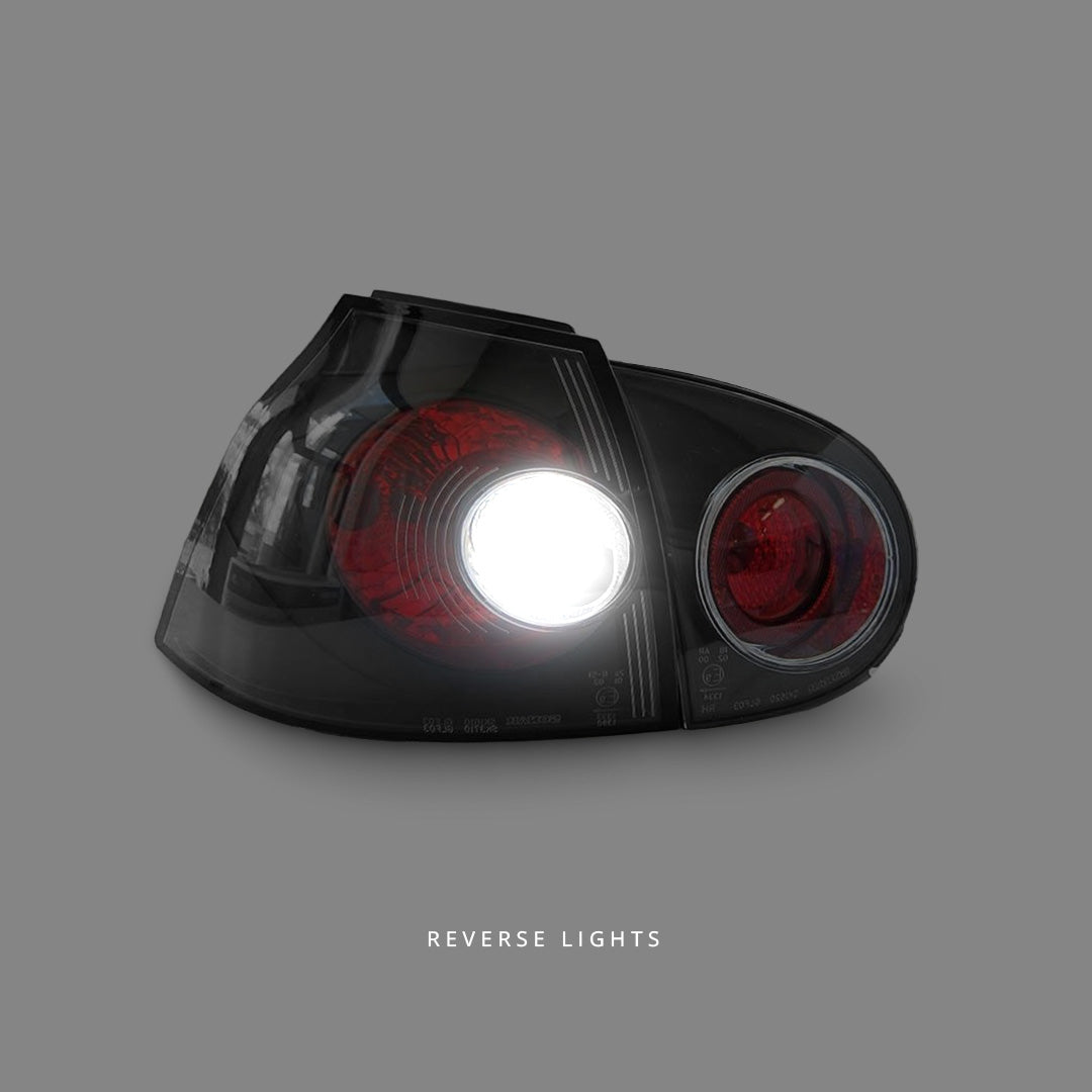 Volkswagen Golf MK5 (2003 - 2008) Black Altezza Tail Lights LH + RH