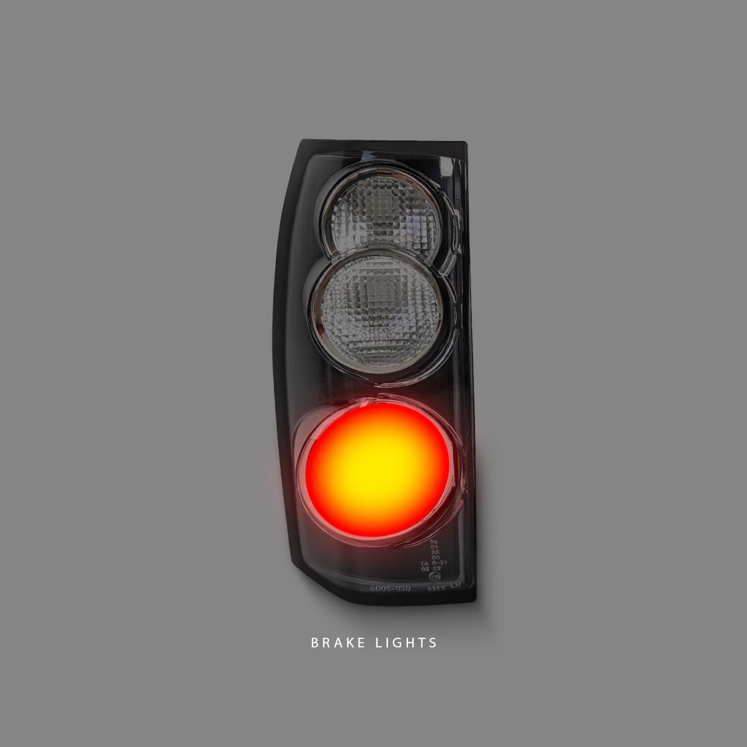 Holden Commodore VT / VX / VU / VY / VZ (1997 - 2007) Black Altezza Tail Light LH + RH