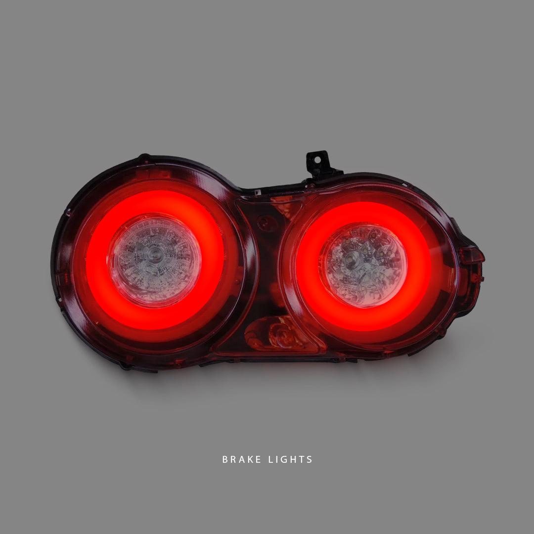 Nissan GT-R R35 (2007 - 2021) Crystal Eye Clear Red 3D LED Stripe Bar Tail Light LH + RH