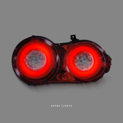 Nissan GT-R R35 (2007 - 2021) Crystal Eye Clear Red 3D LED Stripe Bar Tail Light LH + RH