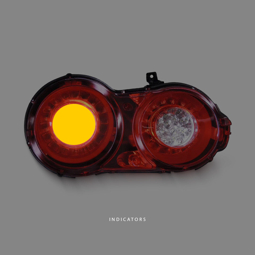 Nissan GT-R R35 (2007 - 2021) Crystal Eye Clear Red 3D LED Stripe Bar Tail Light LH + RH