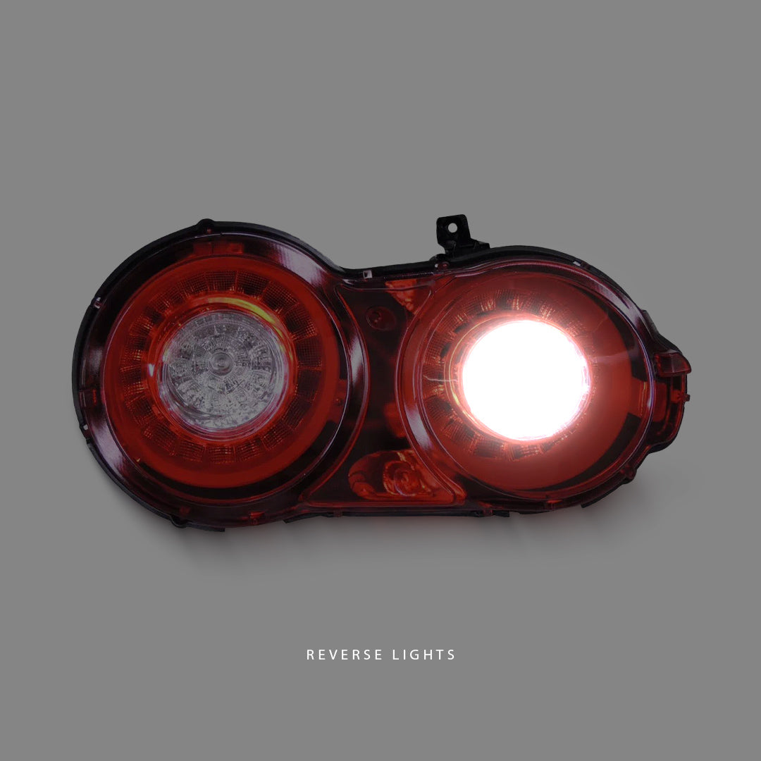 Nissan GT-R R35 (2007 - 2021) Crystal Eye Clear Red 3D LED Stripe Bar Tail Light LH + RH