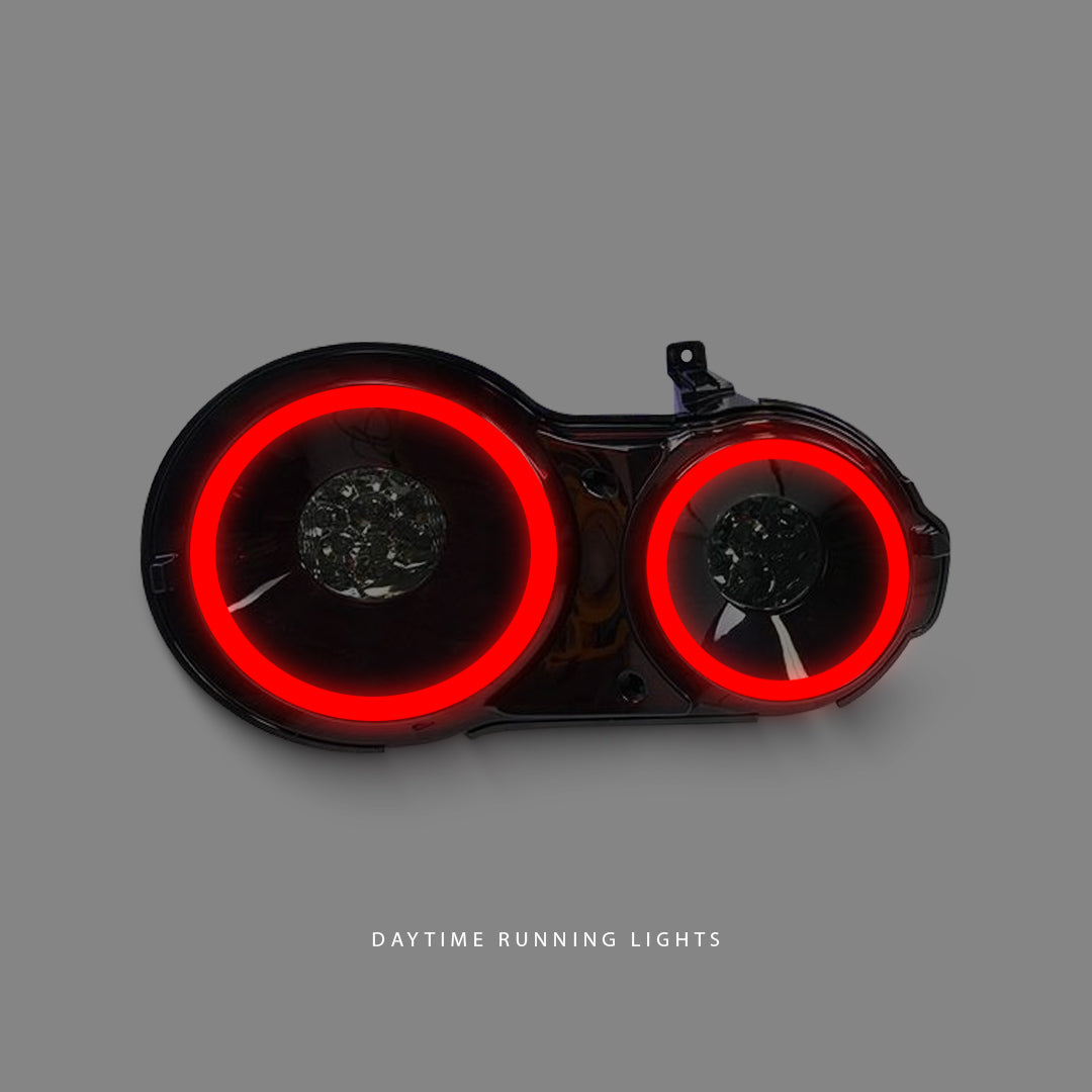 Nissan GT-R R35 (2007 - 2021) Crystal Eye Smoke Red 3D LED Stripe Bar Tail Light LH + RH