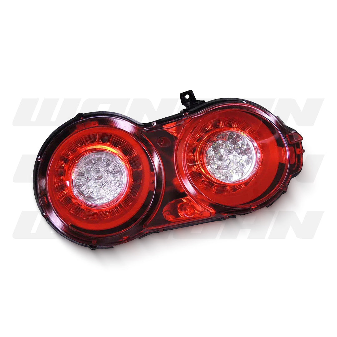 Nissan GT-R R35 (2007 - 2021) Crystal Eye Clear Red 3D LED Stripe Bar Tail Light LH + RH
