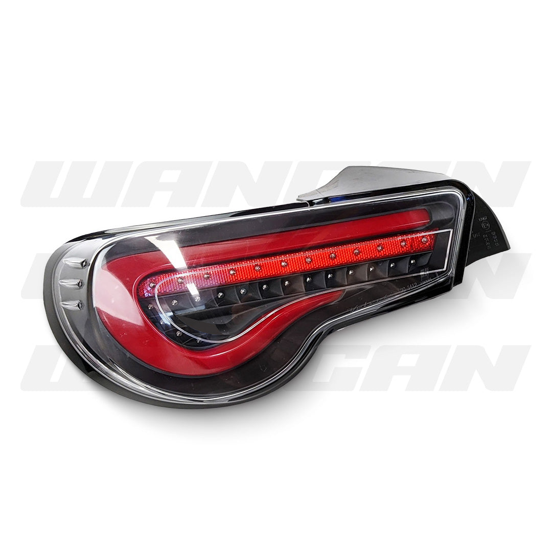 Subaru BRZ 1st Gen (2012 - 2020) Sequential Black Red LED Tail Lights LH + RH
