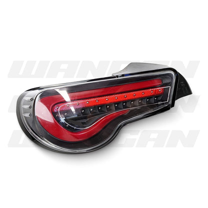Subaru BRZ 1st Gen (2012 - 2020) Sequential Black Red LED Tail Lights LH + RH