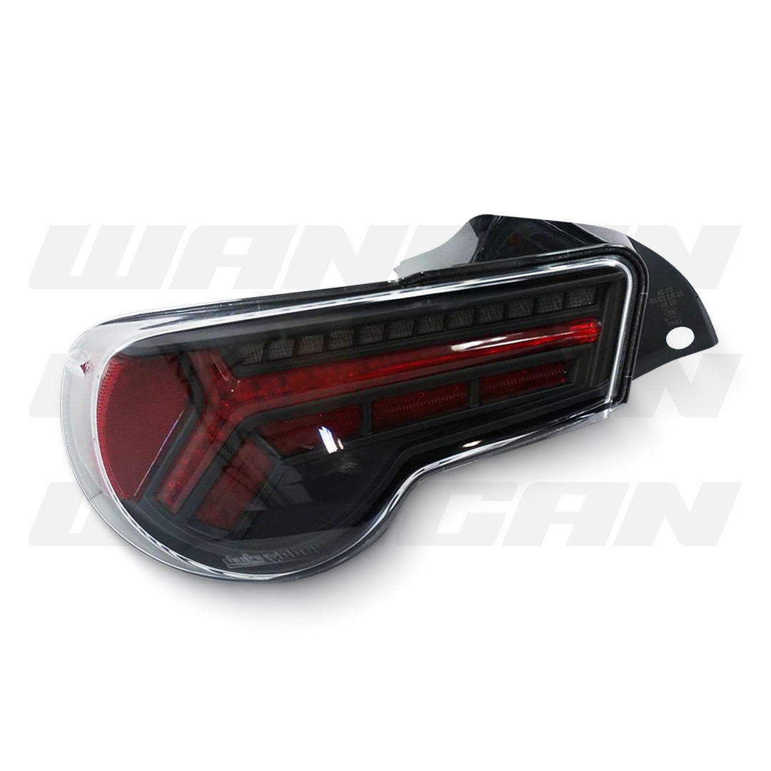 Subaru BRZ 1st Gen (2012 - 2020) Sequential Black Red V2 Full LED Tail Lights LH + RH