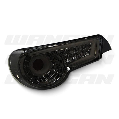 Subaru BRZ 1st Gen (2012 - 2018) Sequential Crystal Eye Smoked LED Tail Lights LH + RH