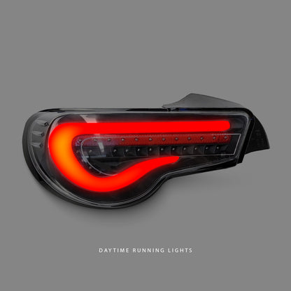 Subaru BRZ 1st Gen (2012 - 2020) Sequential Black Red LED Tail Lights LH + RH