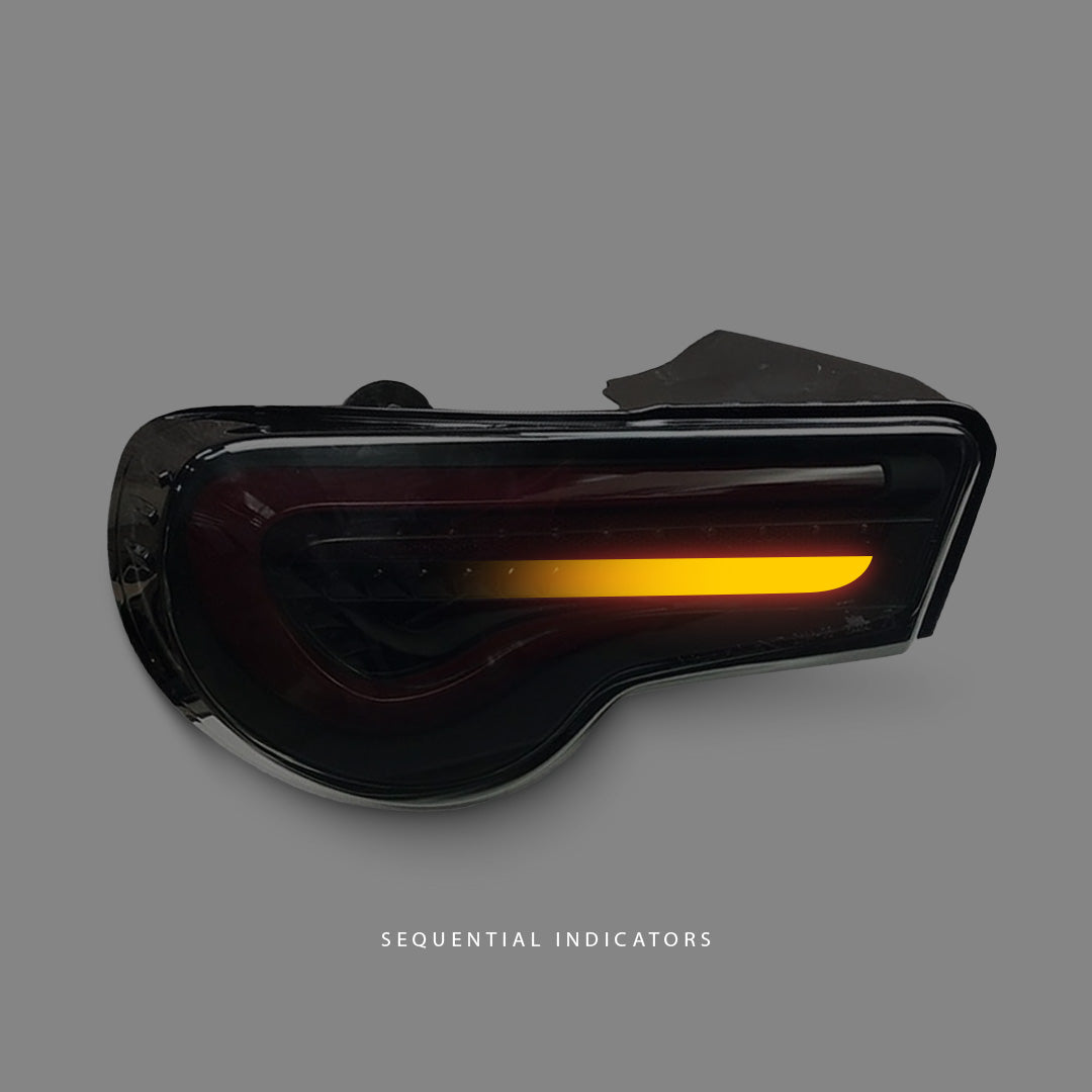 Subaru BRZ 1st Gen (2012 - 2020) Sequential Black Edition LED Tail Lights LH + RH