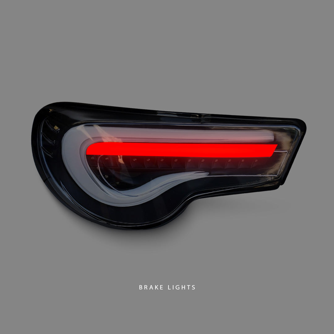 Subaru BRZ 1st Gen (2012 - 2020) Sequential Black LED Tail Lights LH + RH