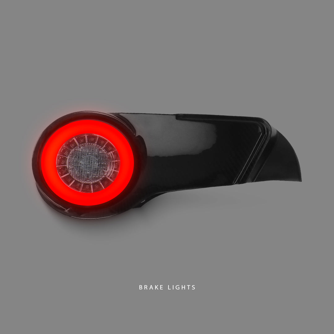 Subaru BRZ 1st Gen (2012 - 2020) Sequential Carbon Clear Red LED Tail Lights LH + RH