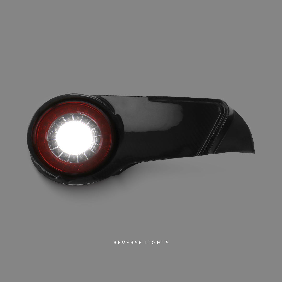 Subaru BRZ 1st Gen (2012 - 2020) Sequential Carbon Clear Red LED Tail Lights LH + RH