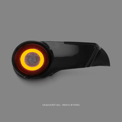 Subaru BRZ 1st Gen (2012 - 2020) Sequential Carbon Clear Red LED Tail Lights LH + RH