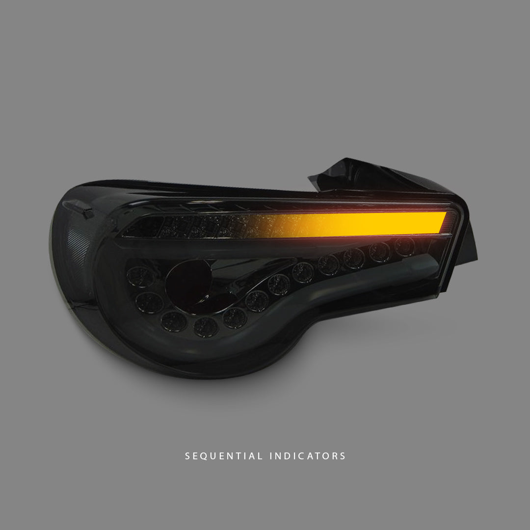 Subaru BRZ 1st Gen (2012 - 2020) Sequential Smoke LED Dynamic Tail Lights LH + RH