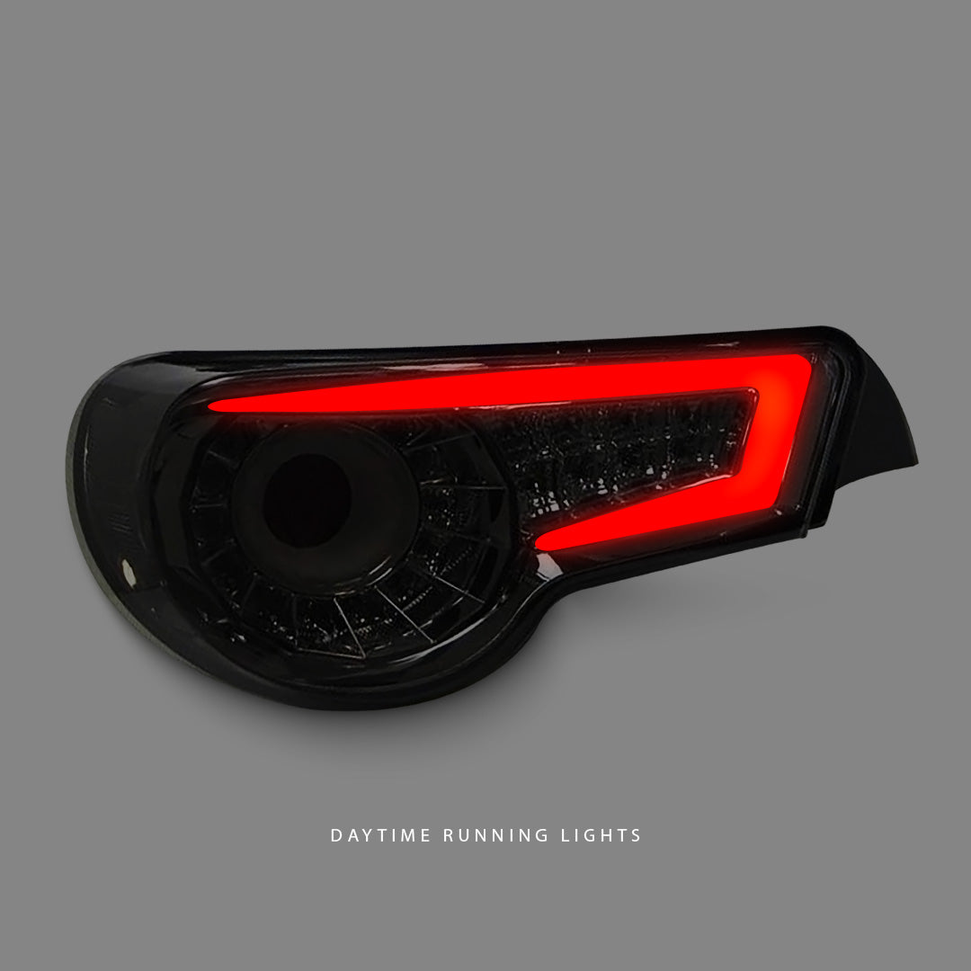 Subaru BRZ 1st Gen (2012 - 2018) Sequential Crystal Eye Smoked LED Tail Lights LH + RH