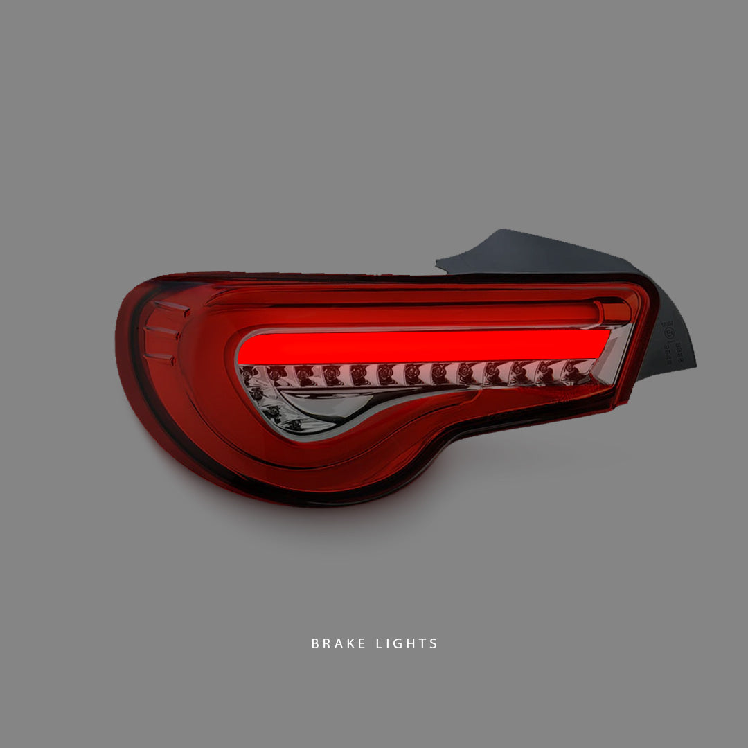 Subaru BRZ 1st Gen (2012 - 2020) Sequential Full Red LED Tail Lights LH + RH