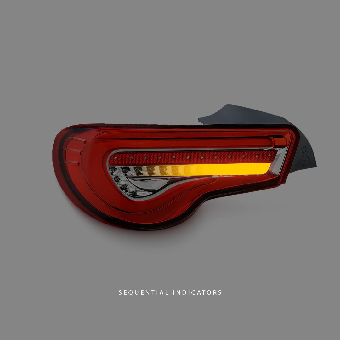 Toyota 86 ZN6 (2012 - 2020) Sequential Full Red LED Tail Lights LH + RH